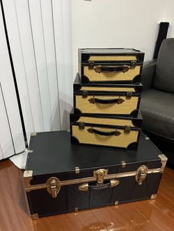 Decorative Storage Trunk Set of 4