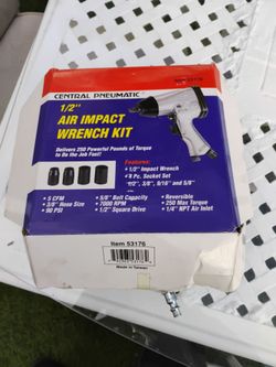 1/2" air impact gun central pneumatic