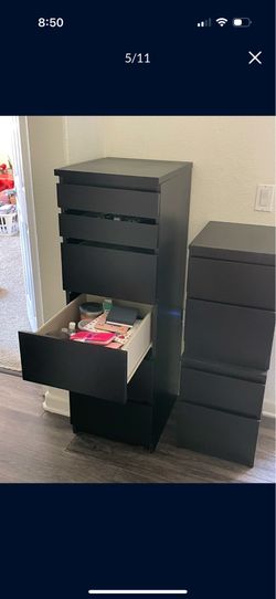 Brown IKEA drawer set