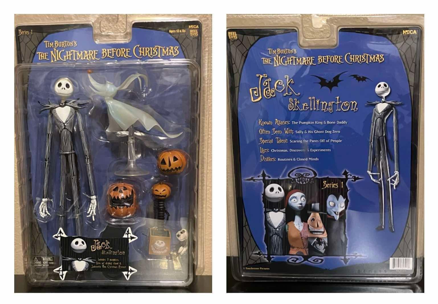 DISNEY NECA The Nightmare Before Christmas SERIES 1 Jack Skellington Figure (NIB)