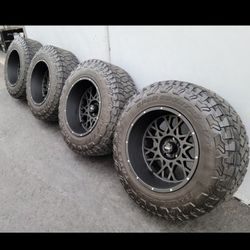 20x12 Vision rims  w- 37" Nitto Grappler Tires 