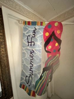 Summer Fun Flag And Pole