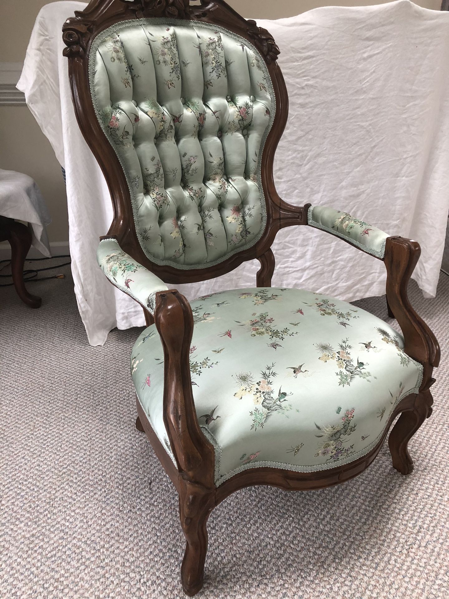 Antique Handcrafted Wood Chair