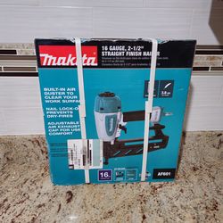 Makita Pneumatic 16-Gauge, 2-1/2 in. Straight Finish Nailer AF601