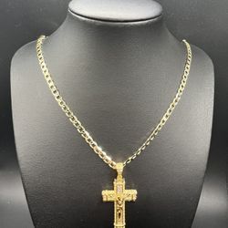 Gold Plated Cross Necklace