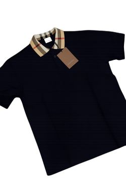 Black Burberry polo