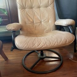 Tan Leather Desk Chair