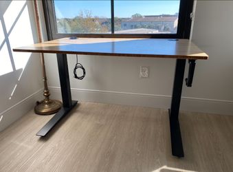 Standing Desk: Adjustable Height + Adjustment Stool