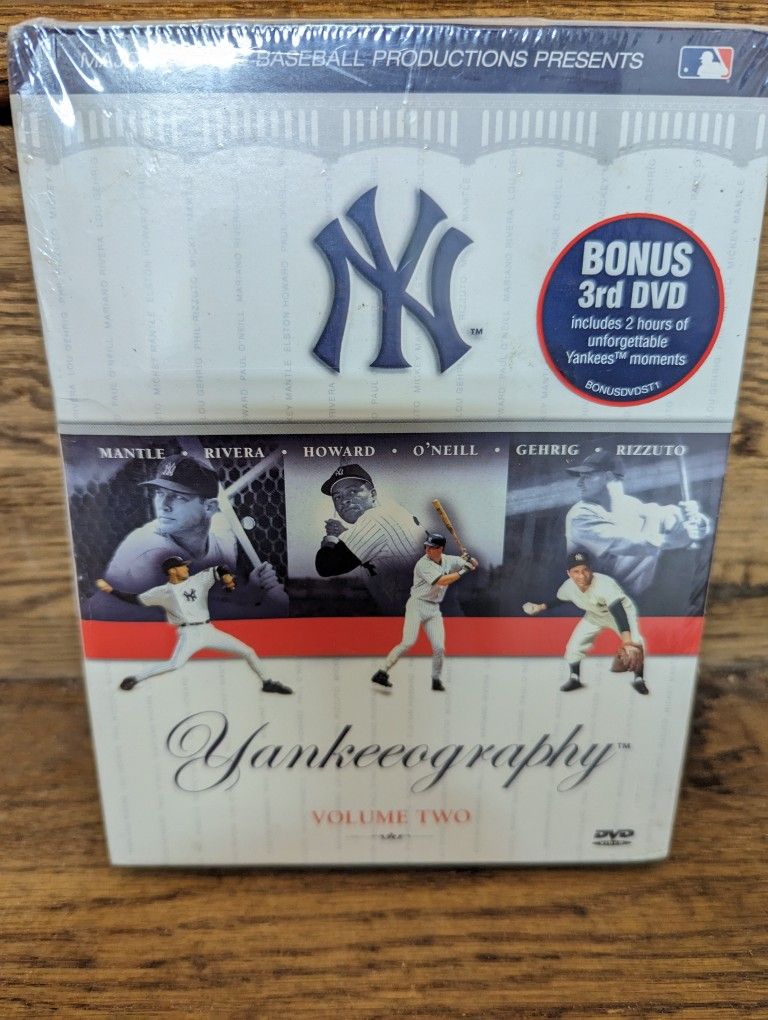 NEW!! Yankeeography - Vol. 2 (DVD, 2004, 3-Disc Set) NEW YORK YANKEES GREATS