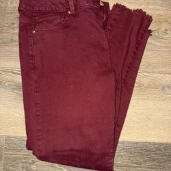 Michael Kors Maroon Skinny Jeans Size10