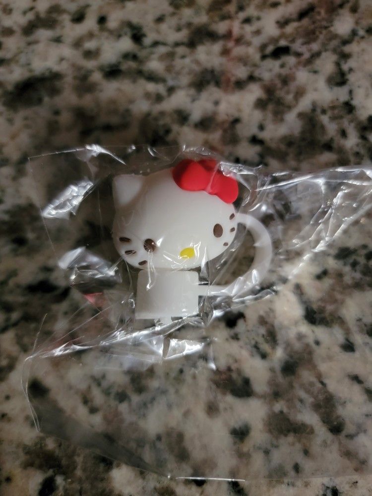 Sanrio Hello Kitty Straw Topper Brand New