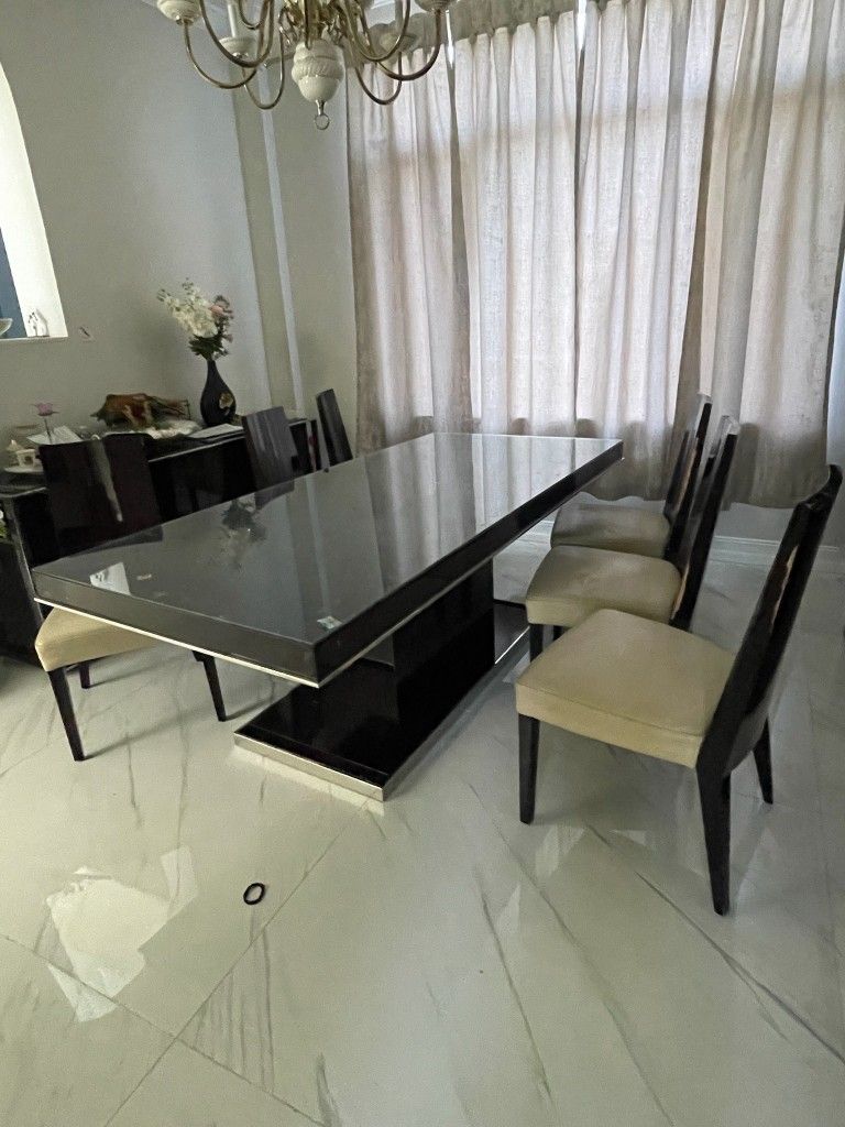 Glass Top Dining Room Set