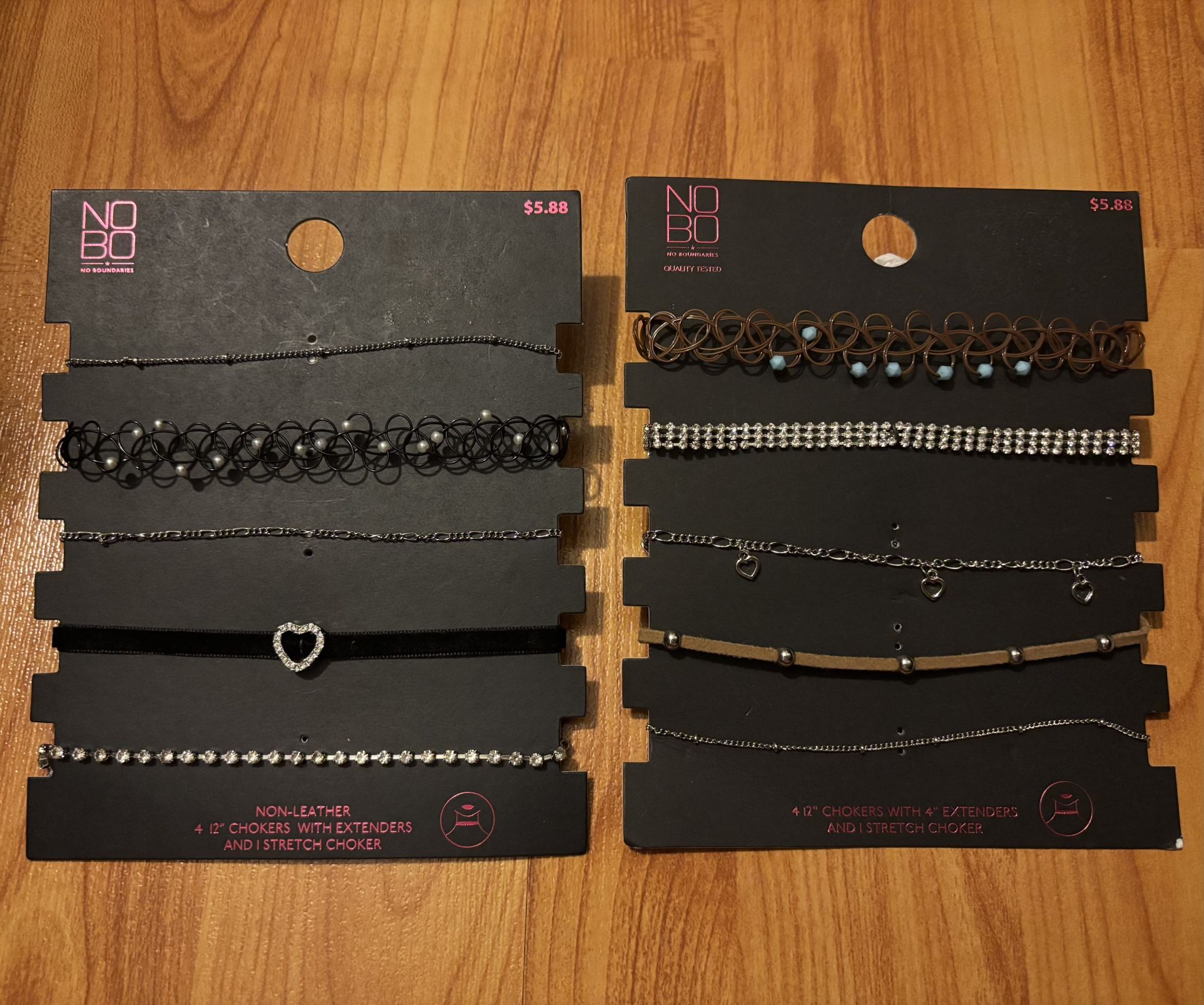 Necklace And Choker 5 Pack Set Silver jewelry