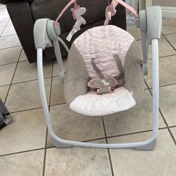 Ingenuity Comfort 2 Go Portable Baby Swing With Music
