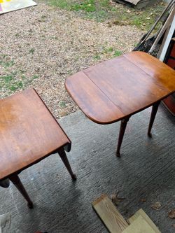 Vintage Drop Leaf Side Tables