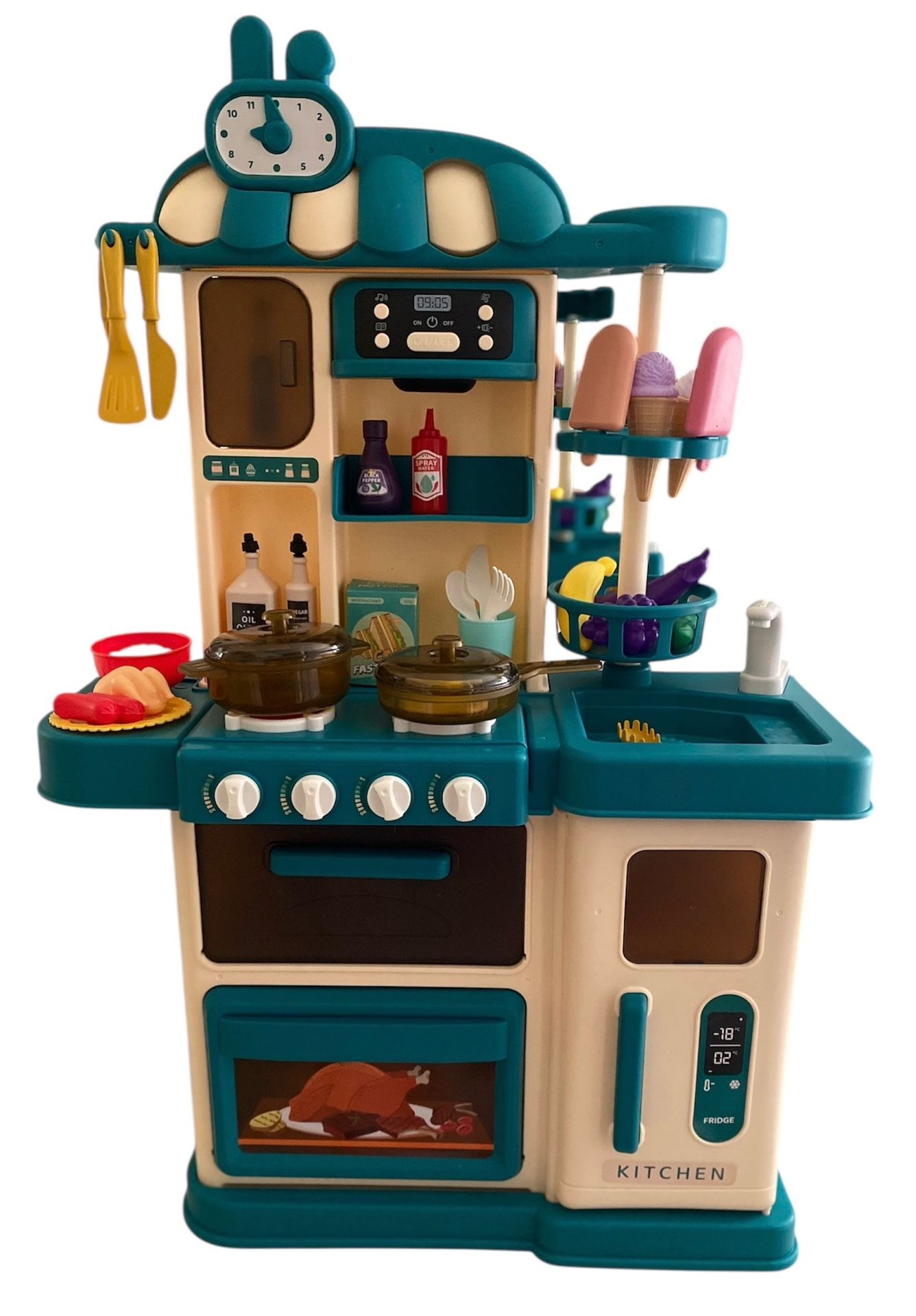 Interactive Spray Kitchen Playset for Kids