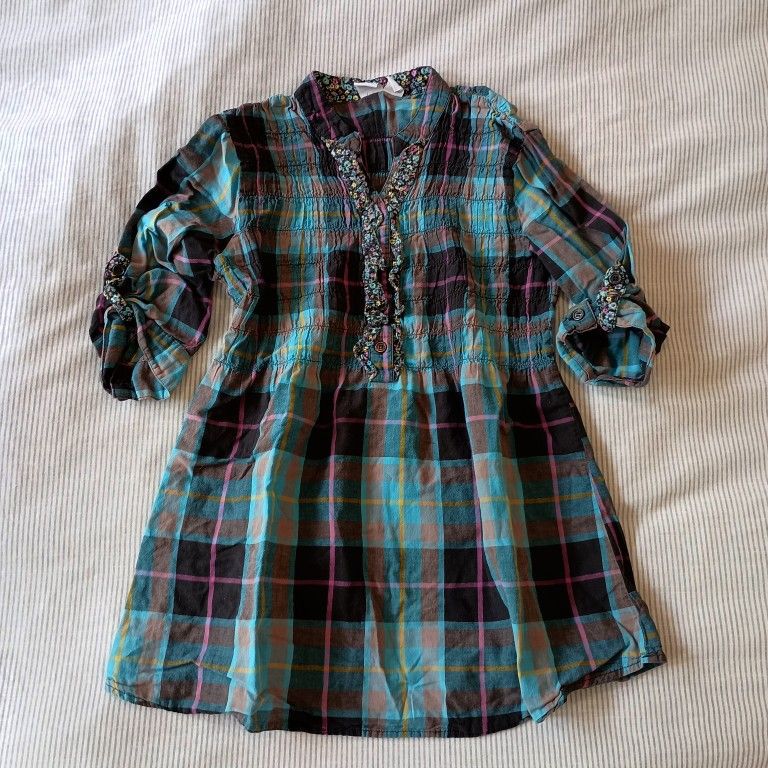 Girls Sz:10/12 Cotton Tunic Dress Love Mkn