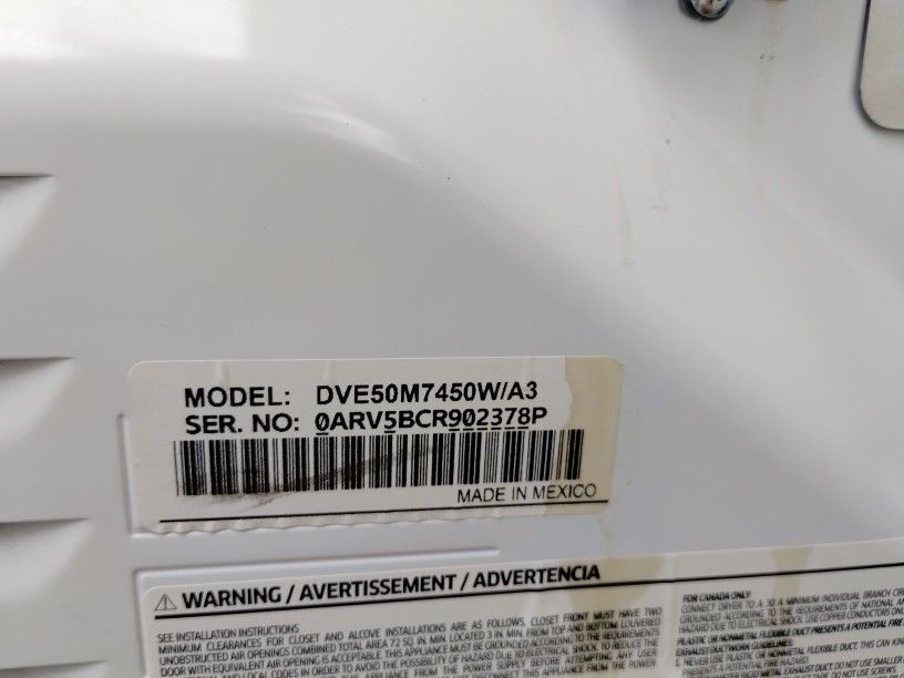 Samsung HE Electric Dryer