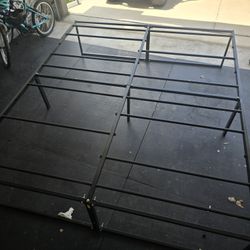 Black California King Bed Frame 18 Inch