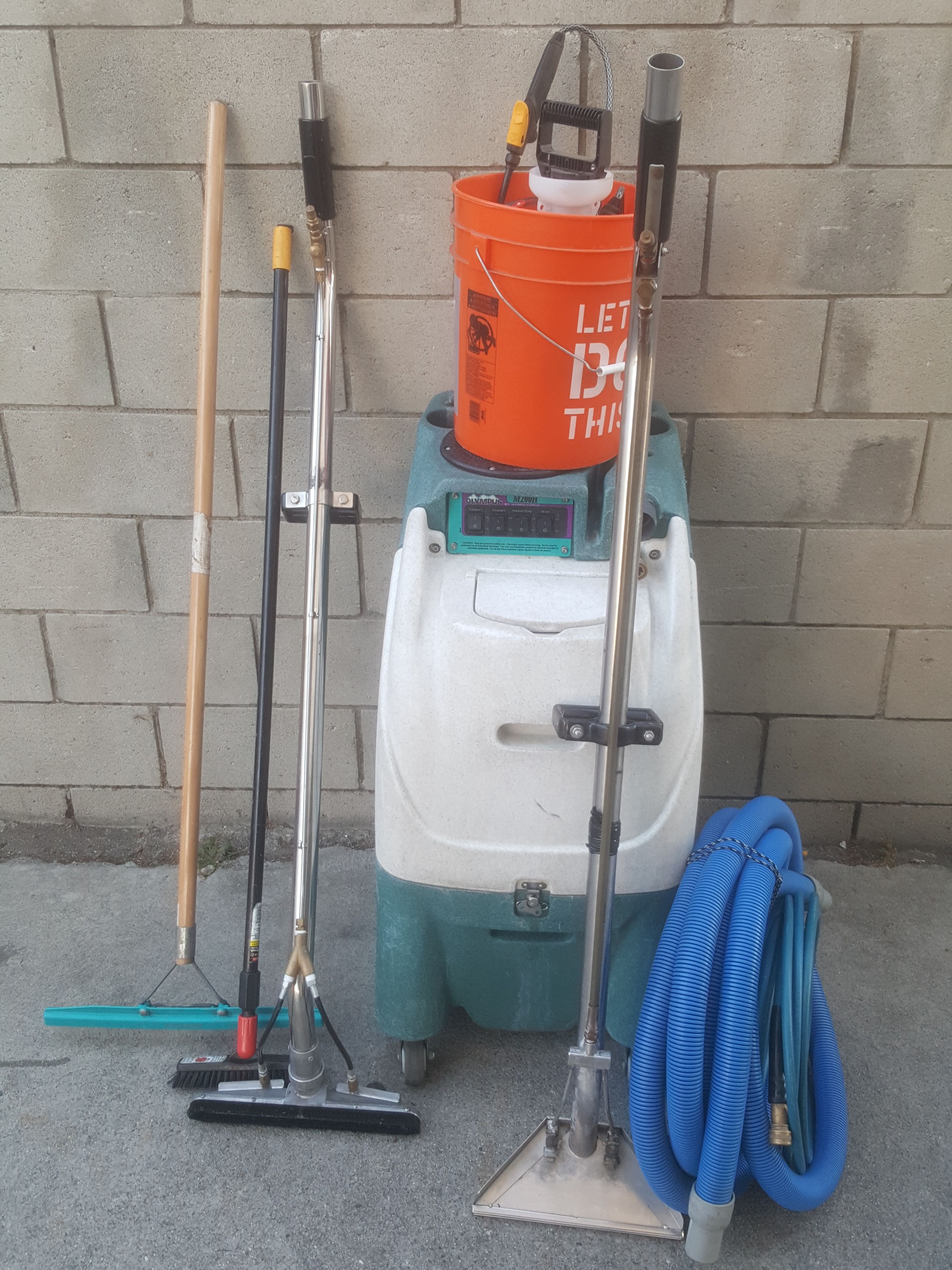 NEW CONDITION EXTRAS 200 Psi🔥 OLYMPUS BY HYDRO-FORCE M200H CARPET CLEANER PORTABLE EXTRACTOR W FULL SETUP HOSE, CARPET/TILE WAND, 2 UPHOLSTERY TOOLS