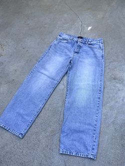 Blue washed jeans