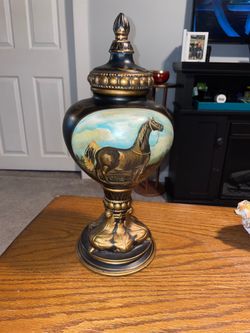 Equestrian urn