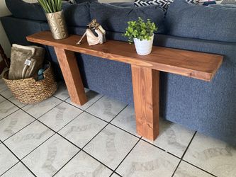 Wood Stand Table Stool