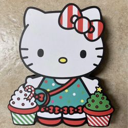 Hello Kitty Christmas Wall Decor Wooden Plaque