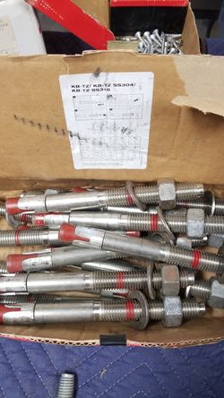 Hilti stainless steel 3/4 x 8 wedge anchor