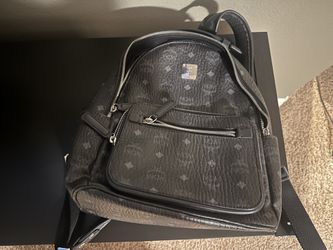 Black Leather Backpack