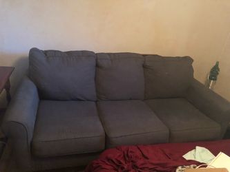 Free Fabric couch with pullout mattress
