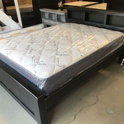 Queen Bookcase And Bamboo Mattress $540