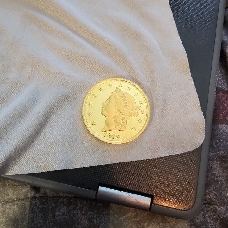 1849 COPY Liberty Head Double Eagle 24kt Gold Plated
