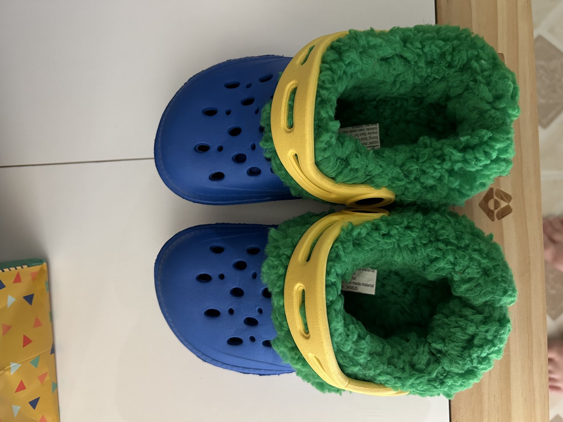 Removable Fleece Lined Toddler Clogs 7/8
