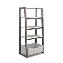 Delta Children Ladder Shelf, White/Grey