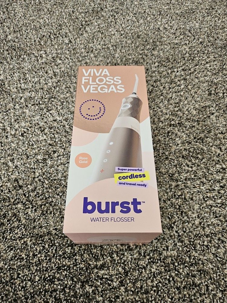 BURST ORAL CARE - Cordless Water Flosser with Classic Flosser Tip, Rose Gold