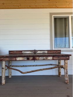 Rustic outdoor table