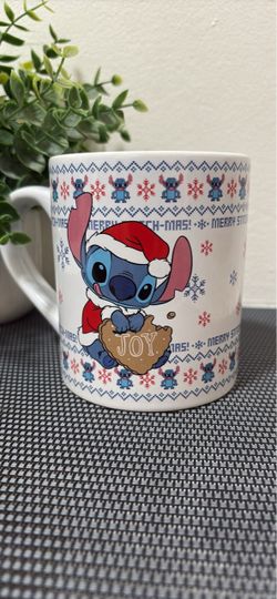 $10 New, Disney Stitch Christmas Holiday Ceramic Mug