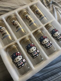 Glass Tumblers Hello Kitty, Labubu