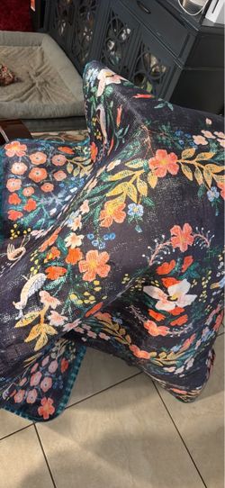 Floral Print Lightweight 46 x 63 Rug