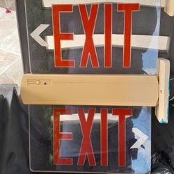  FOUR Electric Exit Signs