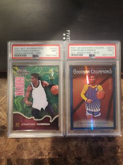 2 Jonathan kuminga PSA mint 9 lot