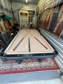 8ft pool table custom maple wood
