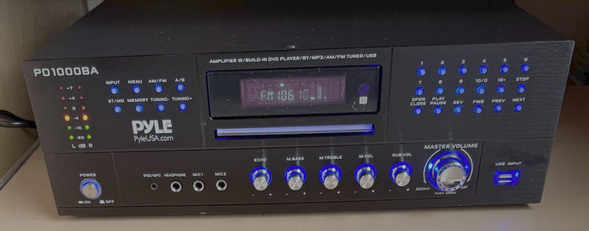Pyle 1000w 4-Channel Receiver/Amplifier
