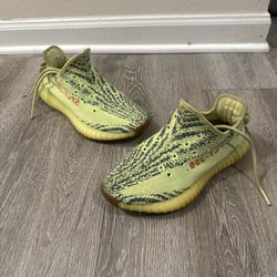 Adidas Yeezy Boost 350 V2 Low Semi Frozen Yellow, Size 5.