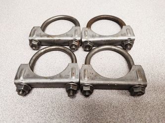 4 Exhaust Clamps Heavy Duty U-Bolt 1.75"