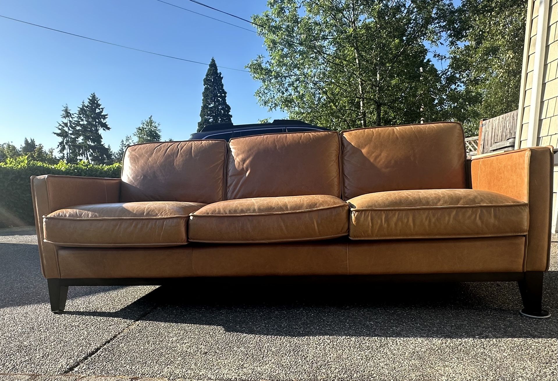 Top Grain Leather Couch