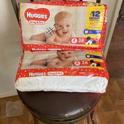 Huggies 2 Packs /well Beginnings Girls Sleep Pants