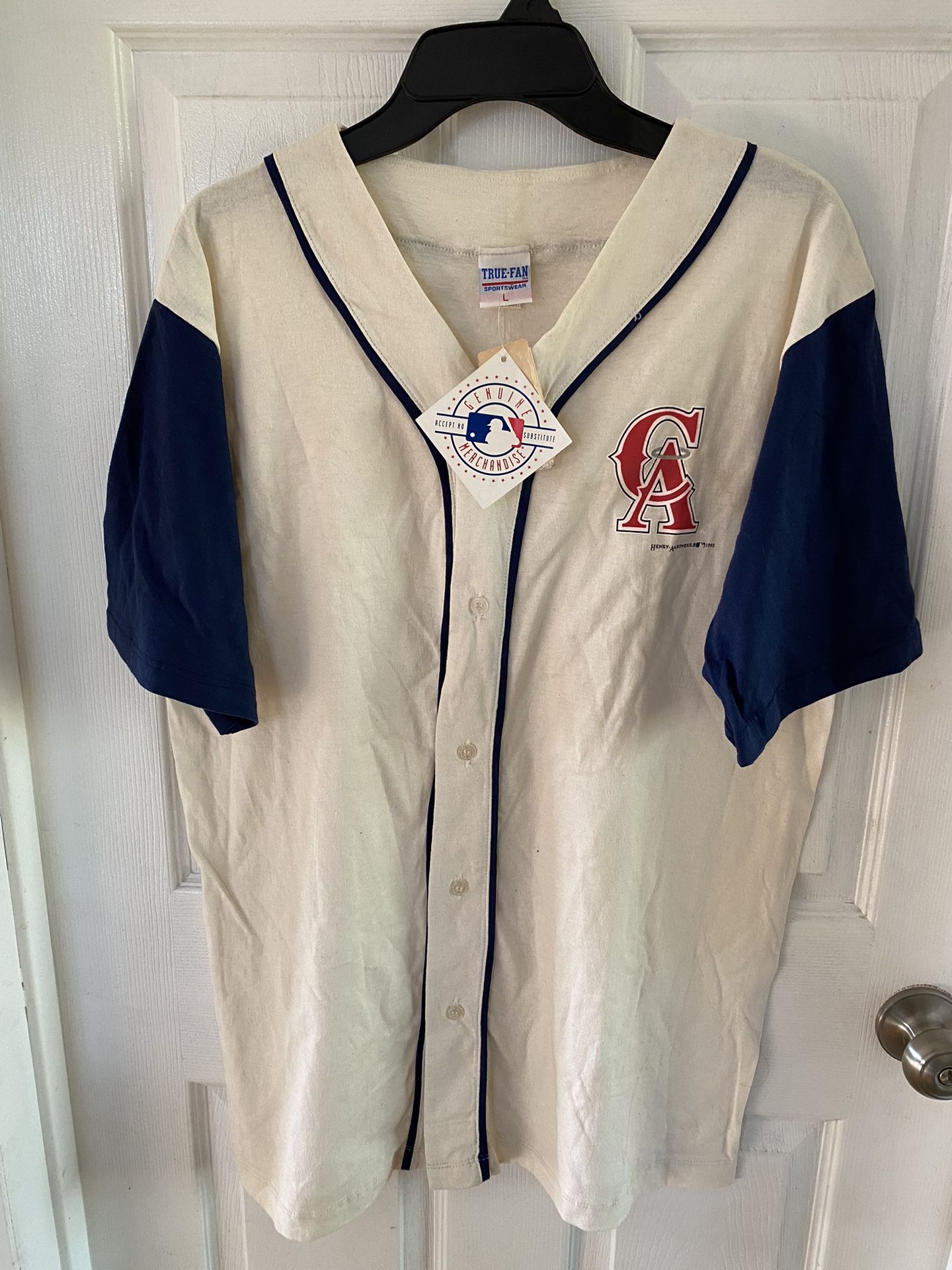 VTG California Angels MLB Baseball “DeadStock” Shirt True Fan NWT Single Stitch