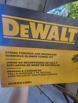 Dewalt 20V Lithium Ion String Trimmer And Brushless Handheld